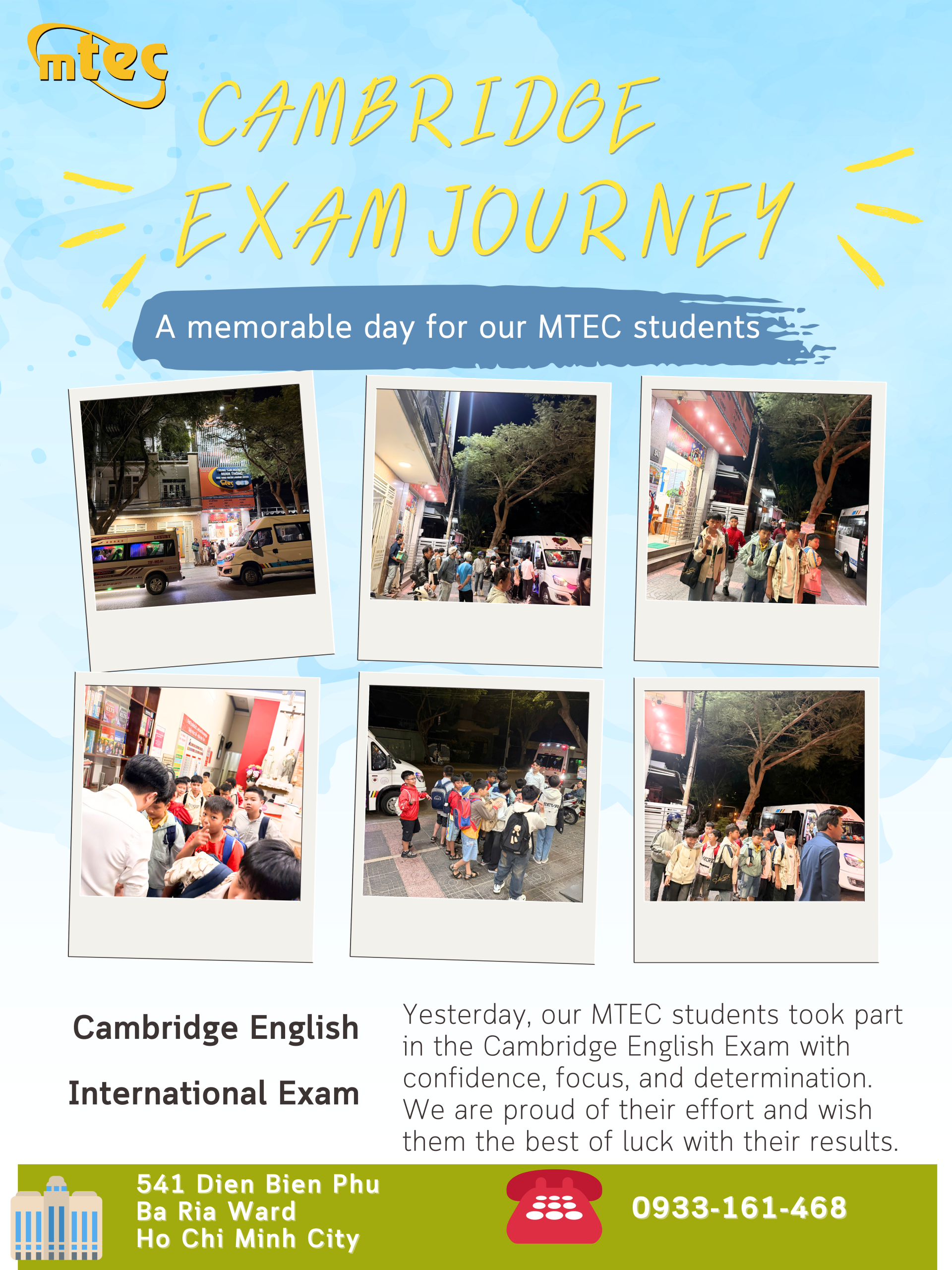 Học sinh MTEC tham gia kỳ thi Cambridge A1 & A2