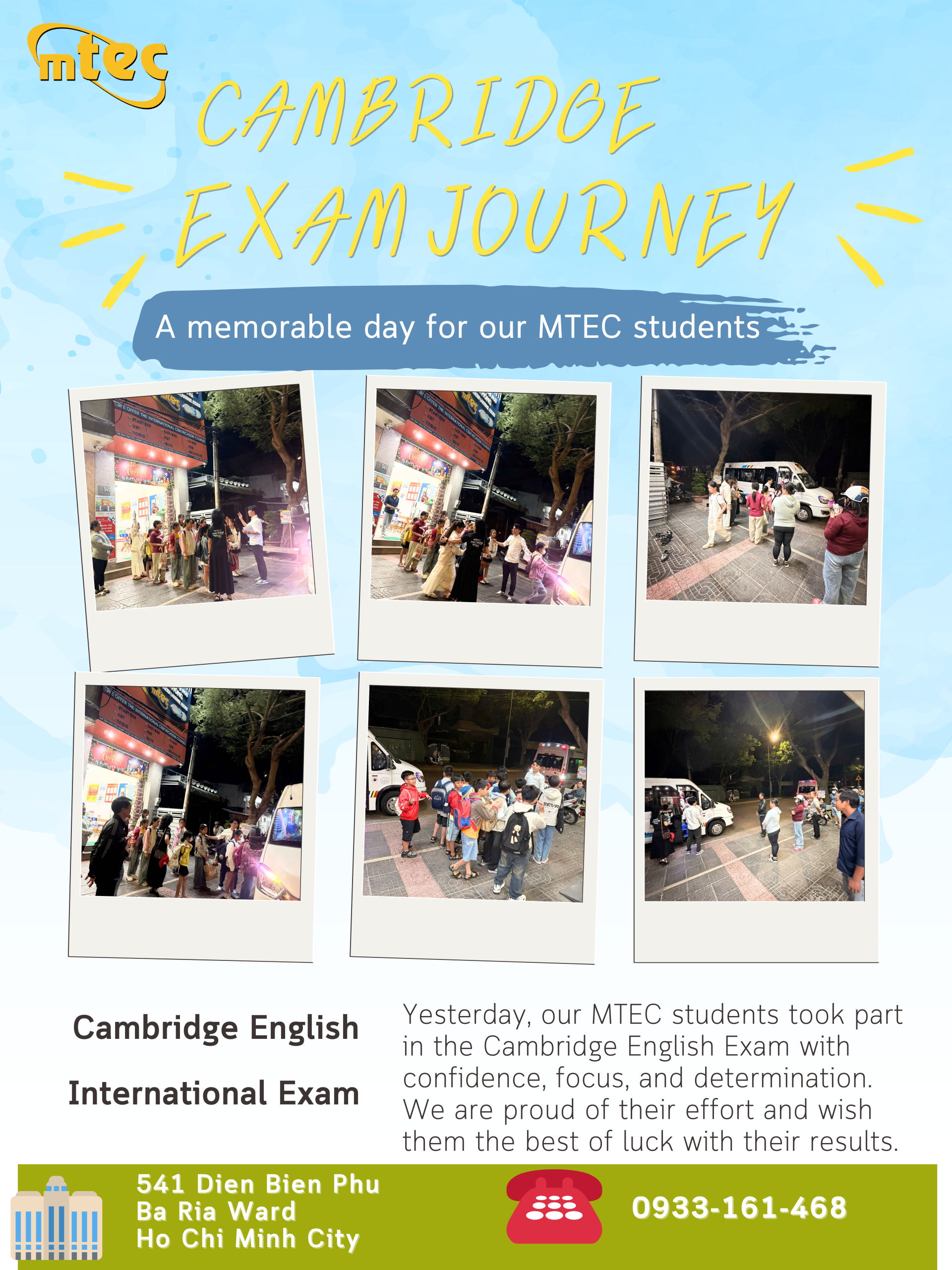 Học sinh MTEC tham gia kỳ thi Cambridge A1 & A2