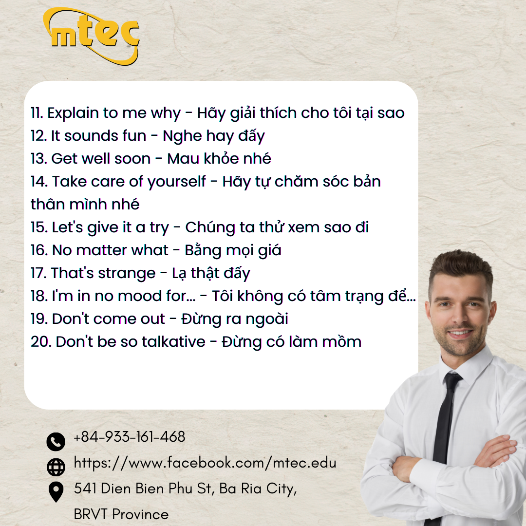 Những câu nói người Bản xứ hay dùng – Part 2