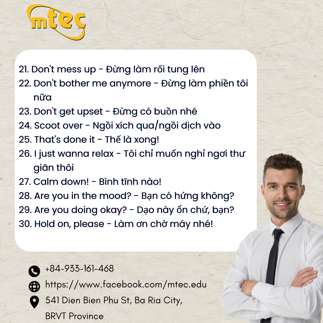 Những câu nói người Bản xứ hay dùng – Part 2