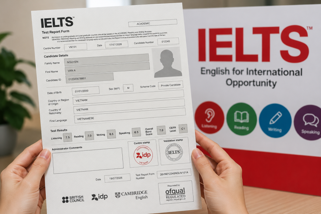 IELTS chính thức cập nhật mẫu chứng chỉ trên toàn cầu từ ngày 17/7